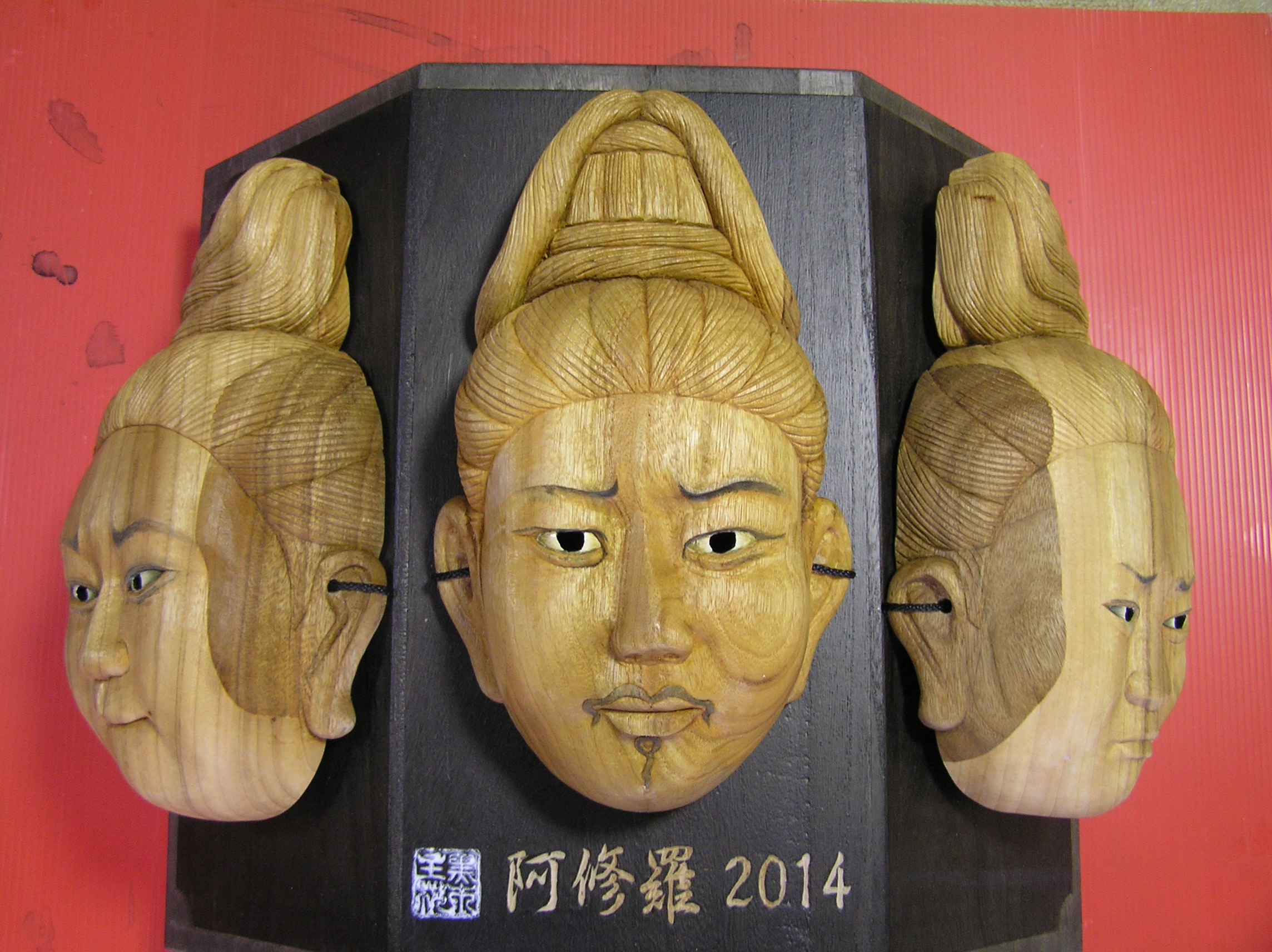 木彫面 創作木彫面 木力