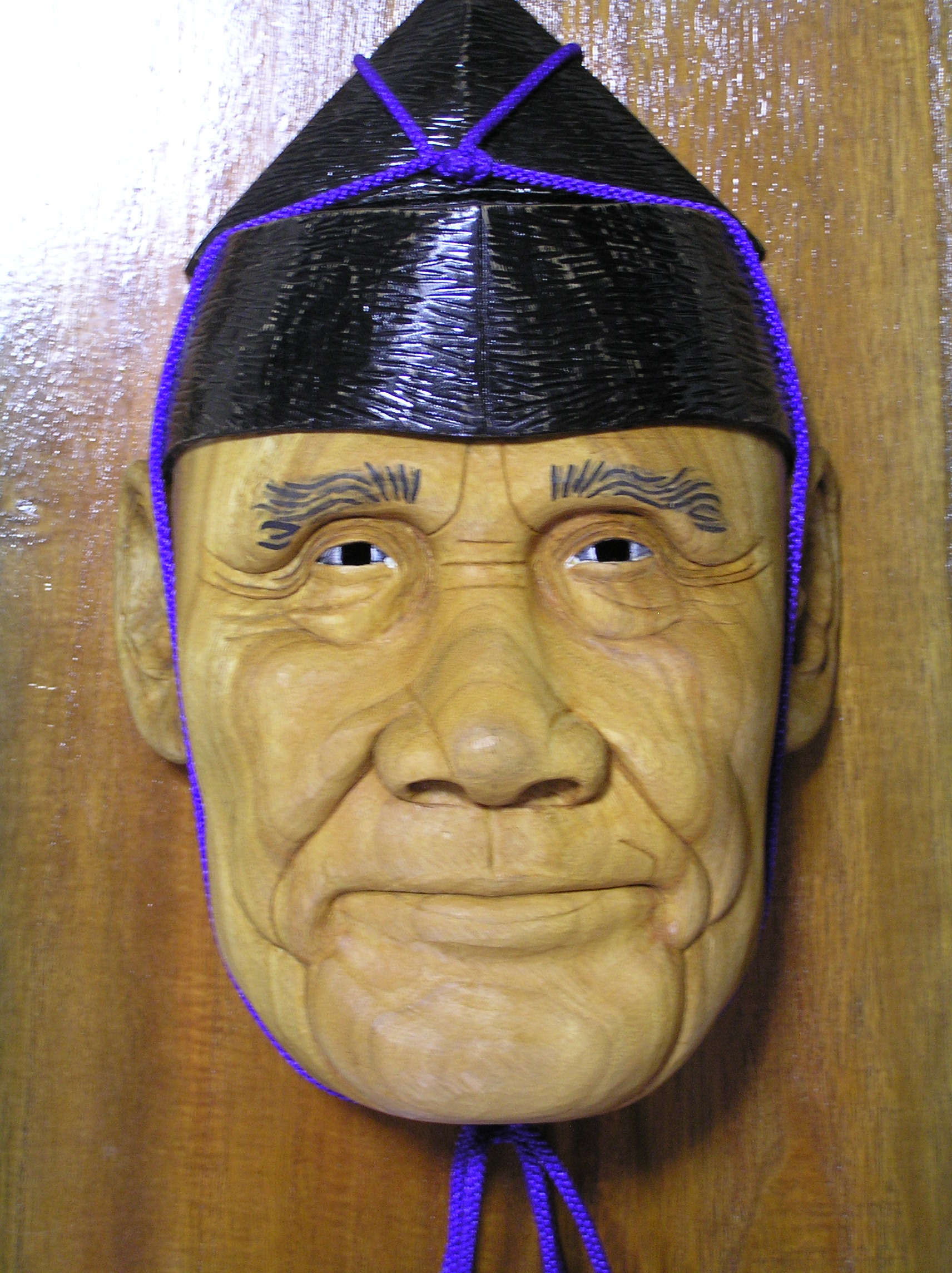 創作木彫面 木力