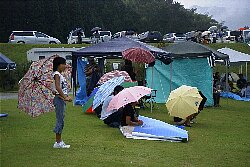 雨の運動会