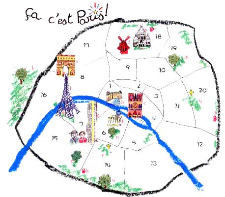 布地　パリ セーヌ川周辺 地図 布地 パリ セーヌ川周辺 地図 シルクスカーフ・PARIS MAPパリ